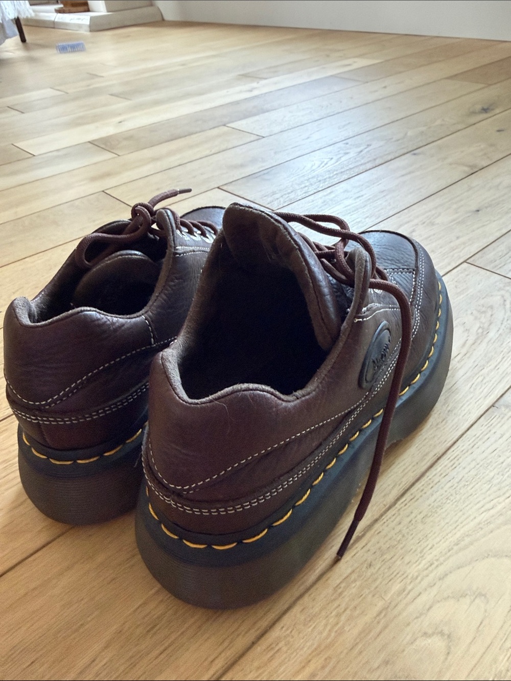 Women’s brown leather Doc Martens chunky boot - Picture 7 of 7